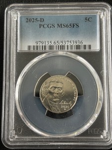 2025-D Nickel PCGS MS65FS