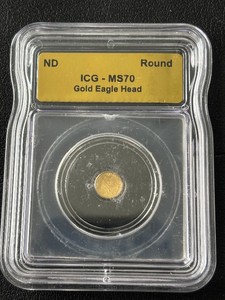1500 Ounce .999 Fine Gold Round ICG MS70