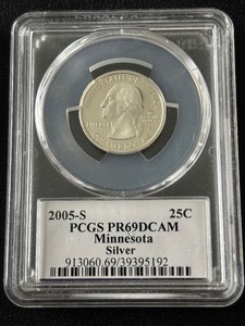 2005-S Minnesota Silver Quarter Proof PCGS PR69 Deep Cameo