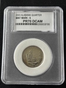 2003-S Alabama Quarter Proof PCC PR70 Deep Cameo