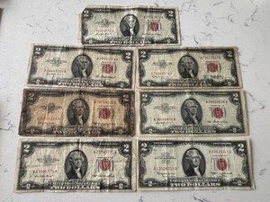 Red Seal $2 Dollar Notes