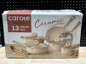 Carote 13 Piece Ceramic Pot and Pan Set