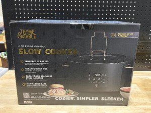 Thyme & Table 6 Quart Programmable Slow Cooker