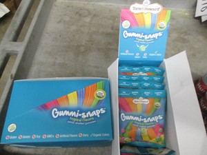 24 3 Oz gummi snaps jelly beans