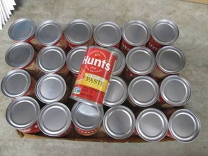 24 6 Oz cans of Hunts tomato paste