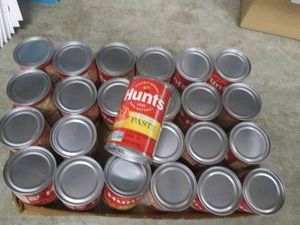 24 6 Oz cans of Hunts tomato paste