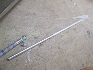 Heavy duty metal rail 6 feet long