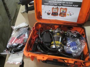 Electric oil change extractor pump