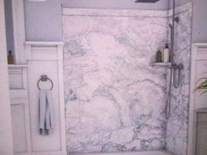 Flexstone shower surround