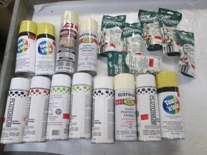Spray paint and paint hardner