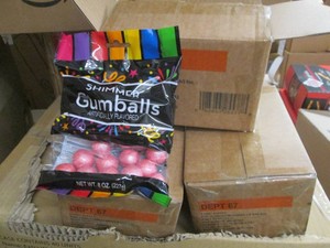 12 8 oz bags of shimmer gum balls