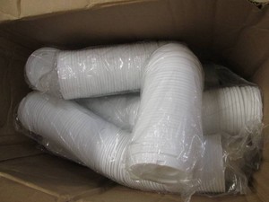 Box of Dixie hot cup lids