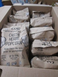 10 Bags cheese herbie popcorn dated April 26
