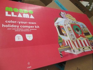 Color your own holiday camper kit