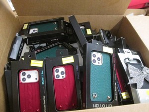 Large box of cell phone cases