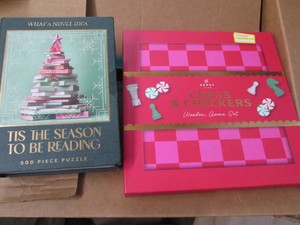 Holiday chess checkers and puzzle