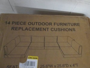 14 Piece outdoor furniture replacement cushions navy blue