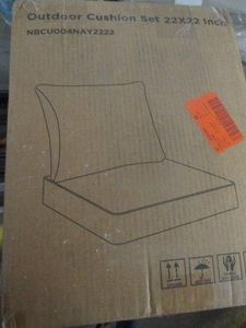 22 x 22 Inch outdoor cushion set navy blue