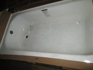 Aloha porcelain enamel finish bathtub