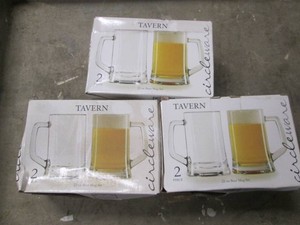 6 22 Oz beer mugs