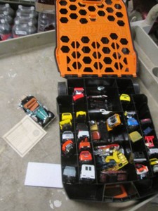 Hot wheels in case and 1929 Ford replica
