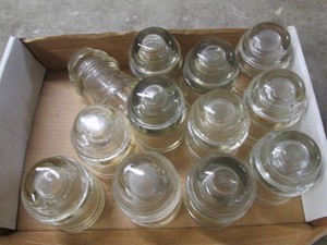 Glass fence insulators
