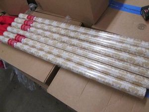 6 125 sf rolls of wrapping paper