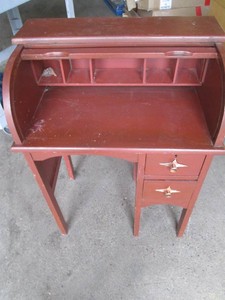 Small roll top stand, 33 tall 24 wide