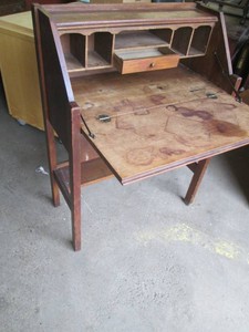 Antique pull down desk