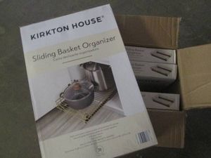 4 Pack of sliding basket cabinet organizers