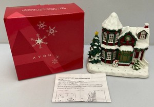 Battery Operated AVON Animated Lights And Holiday House (New)