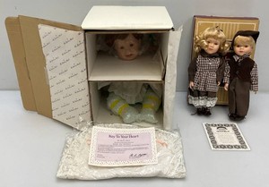 Misc. Collectible Porcelain Dolls Including Key To Your Heart And Hedi And Eric In Original Boxes
