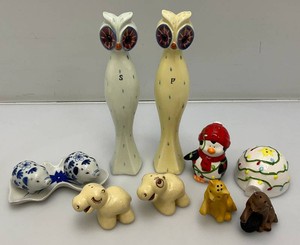 Misc. Collectible Salt And Pepper Shaker Sets Including Cats, Pigs And More