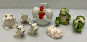 Misc. Collectible Salt And Pepper Shaker Sets Including Frogs And Dogs And More
