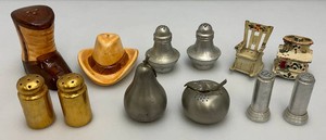 Misc. Collectible Salt And Pepper Shaker Sets Including Cast Iron And More