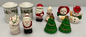 Misc. Christmas Related Collectible Salt & Pepper Shaker Sets