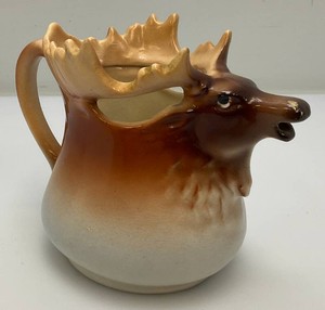 Antique Austrian Moose Figure Pitcher 4.5 x 6