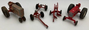Misc. Miniature Die Cast Tractors With Implements