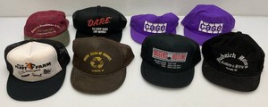 Misc. Vintage Collectible Snapback Hats Including D.A.R.E. And More