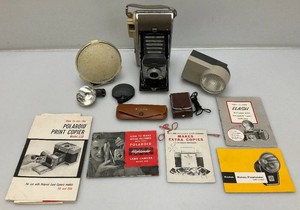 Vintage Polaroid Land Camera, Flashes And More
