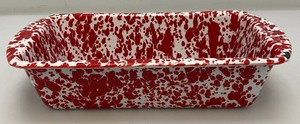 Crow Canyon Marbled Enamelware Bread Loaf Pan (Some Chips Present)