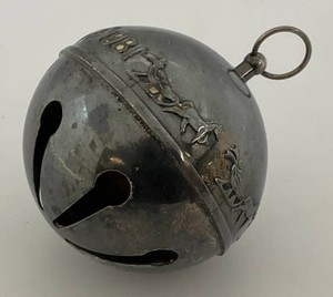 Vintage 1981 Annual Wallace Silver Plated Sleigh Bell Christmas Ornament 2.5