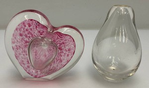 Unique Vintage Hand Blown Miniature Glass VasesPerfume Bottles