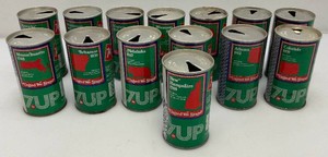 Vintage 1976 United We Stand 7Up Bicentennial Year State Cans