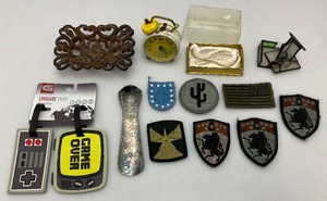 Misc. Vintage Items Including Game Over Luggage Tags, Cast Iron Soap Dish And More