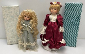 Misc. Collectible Porcelain Dolls In Original Boxes
