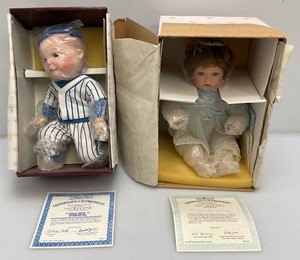 Misc. Collectible Porcelain Dolls Including Ashton Drake And More In  Original Boxes