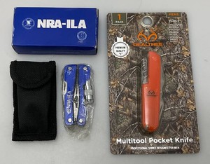 New Realtree 11-In-1 Multi Tool Pocket Knife And NRA Multi-Tool