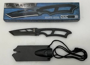 New Tac-Warrior Neck Knife & Locking Sheath And Lanyard