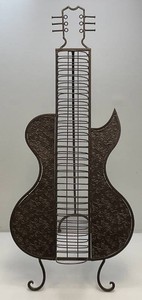 48 Heavy Decorative Metal Guitar Folding Cd Rack